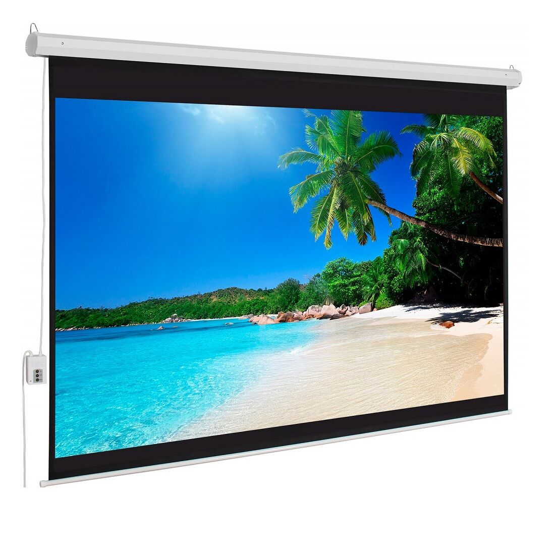 Màn chiếu điện treo tường 1m5 (84 inch)