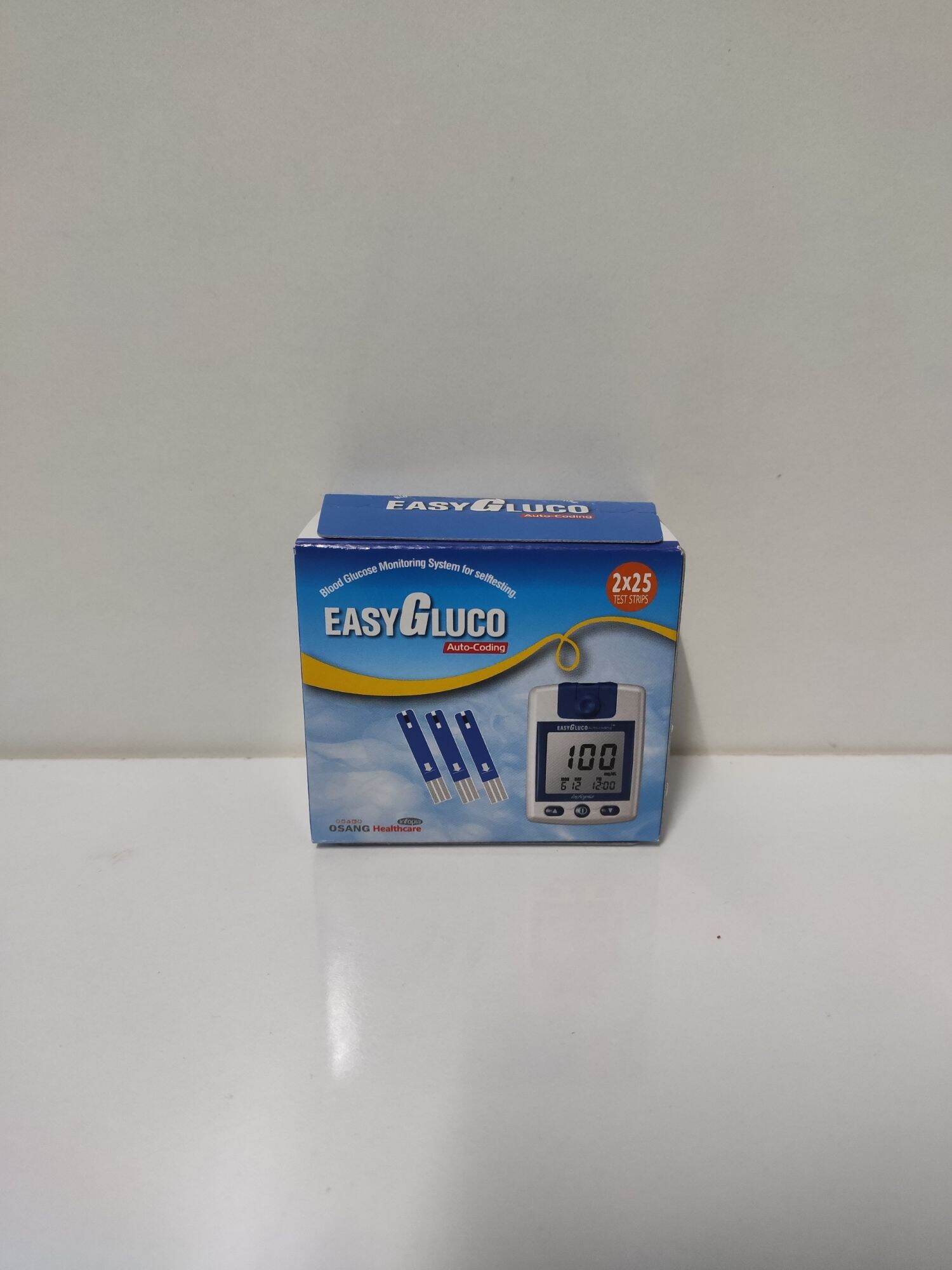 Que thử đường huyết easy gluco - 1 lọ 25 que thử - 1 hộp 50 que thử