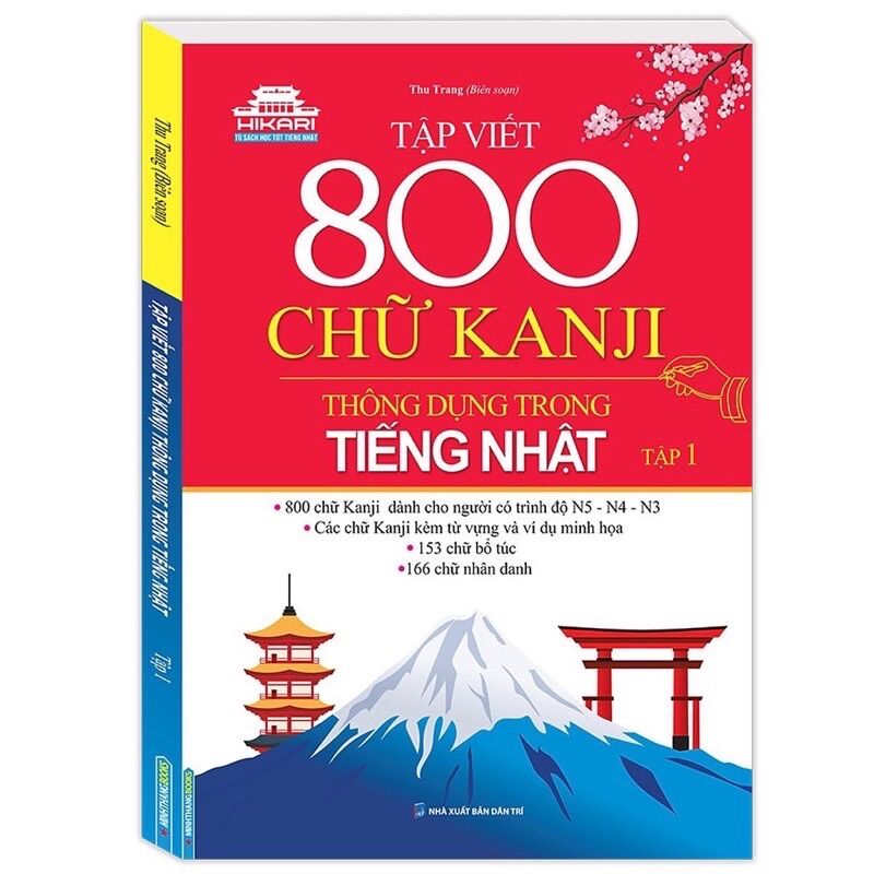 Sách - tập viết 800 chữ kanji thông dụng trong tiếng nhật