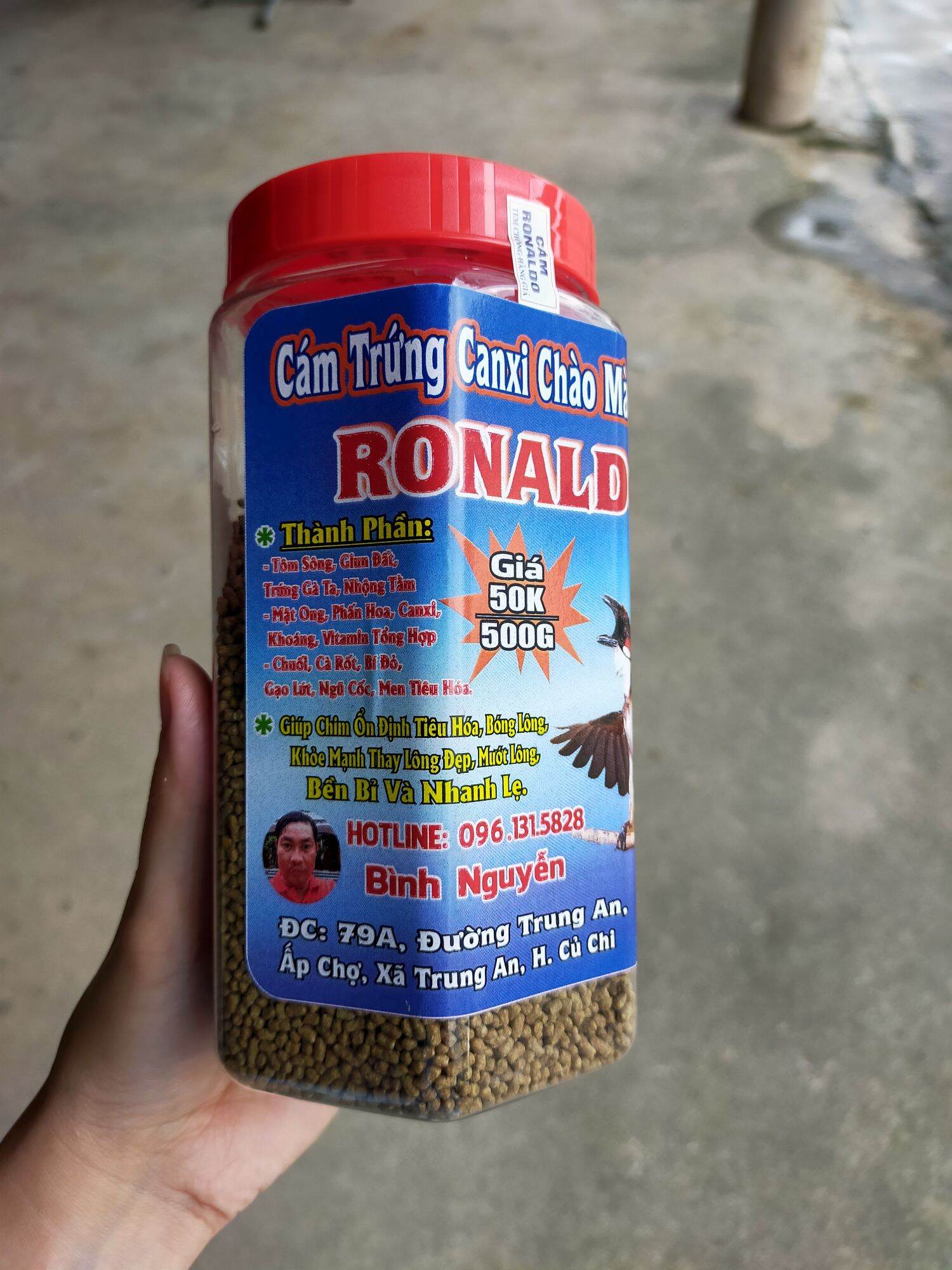 Cám Trứng Canxi Chào Mào Bổi Mộc Ronaldo