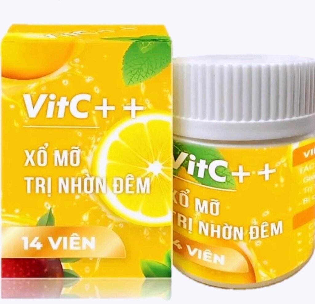 Viên xổ mỡ đêm vitc ++ hộp 14 viên , xổ mỡ cứng lâu năm