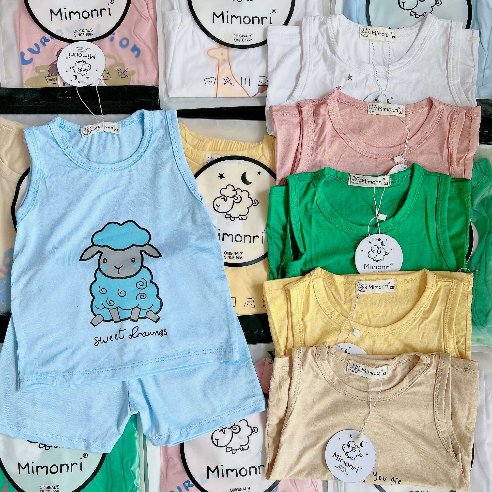Bộ thun lạnh ba lỗ cho bé 5-18kg