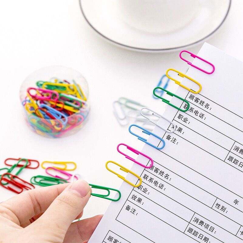 Set 50 ghim kẹp giấy đủ màu