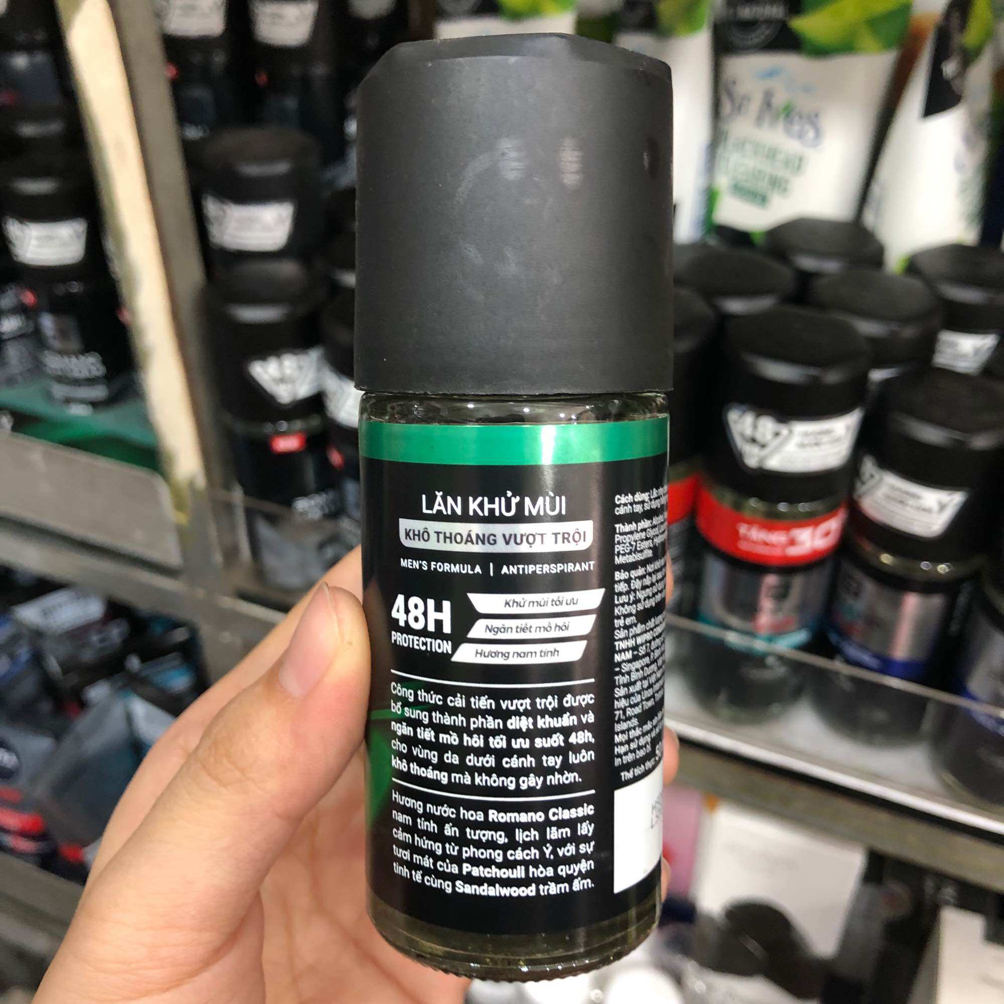Lăn khử mùi Romano Classic chai 50ml