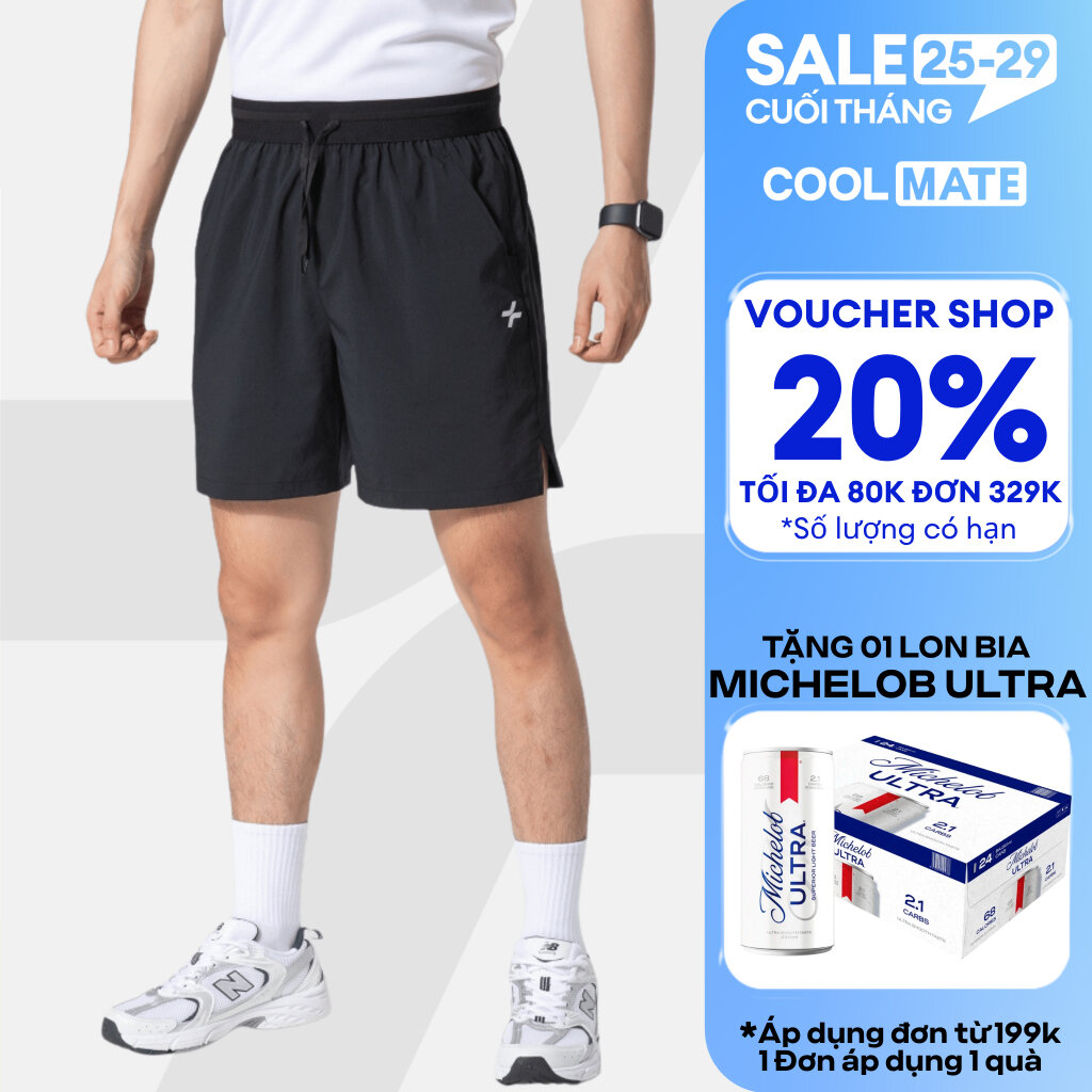 Quần shorts thể thao nam 6 inch đai siêu co giãn, thấm hút, thoáng khí, nhanh khô - Coolmate