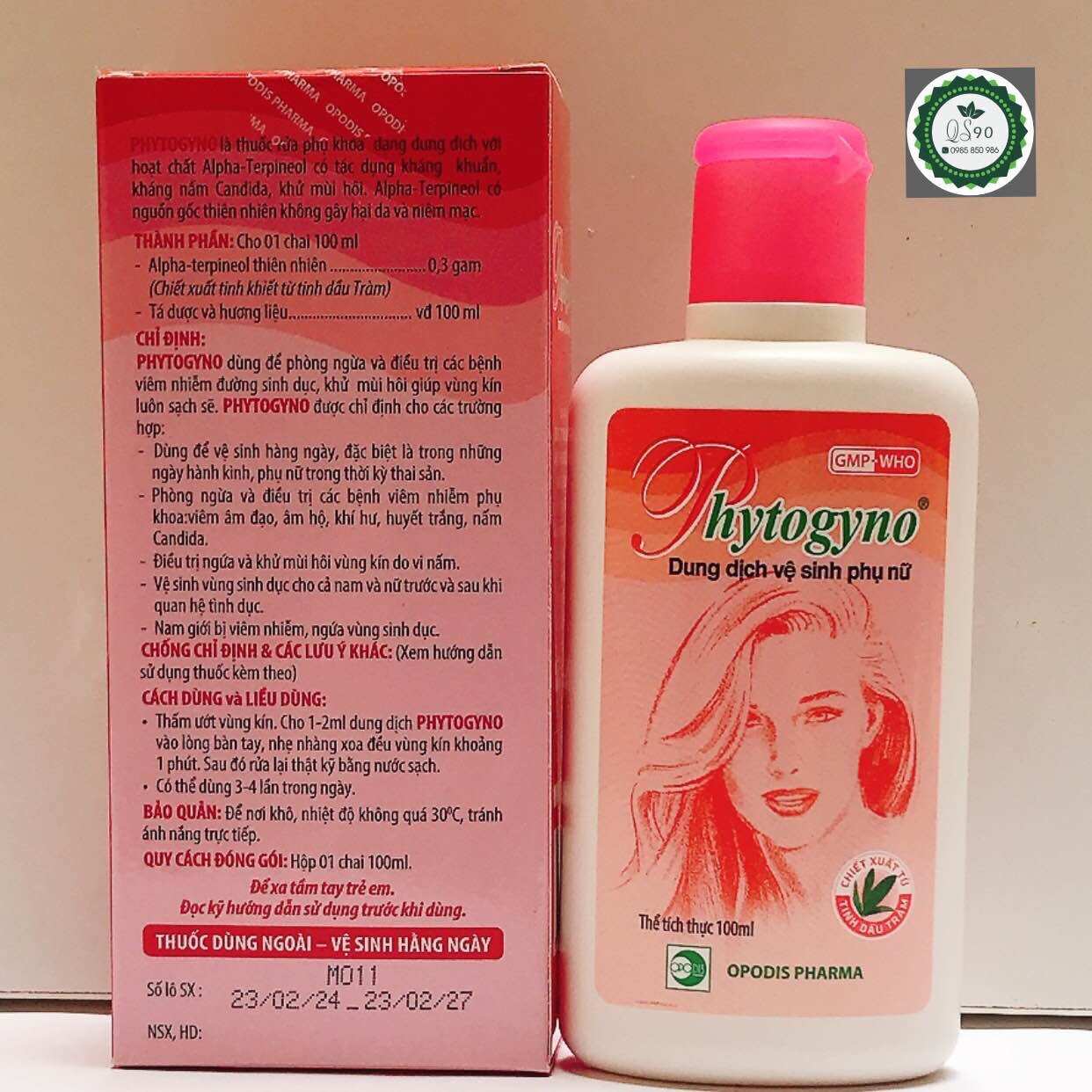 DUNG DỊCH VS PHYTOGYNO chai 100ml,250ml