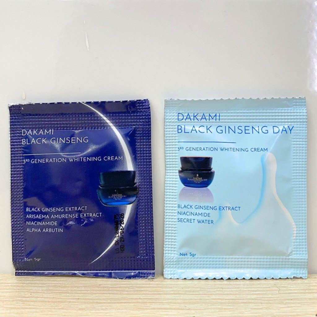GÓI TEST Kem Face Nám Nhân Sâm Đen Black Ginseng Chính hãng Mỹ Phẩm Dakami 5gr
