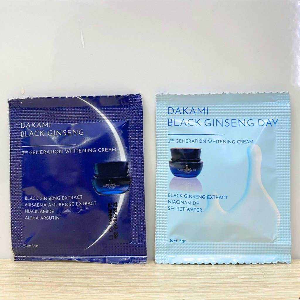 GÓI TEST Kem Face Nám Nhân Sâm Đen Black Ginseng Chính hãng Mỹ Phẩm Dakami 5gr