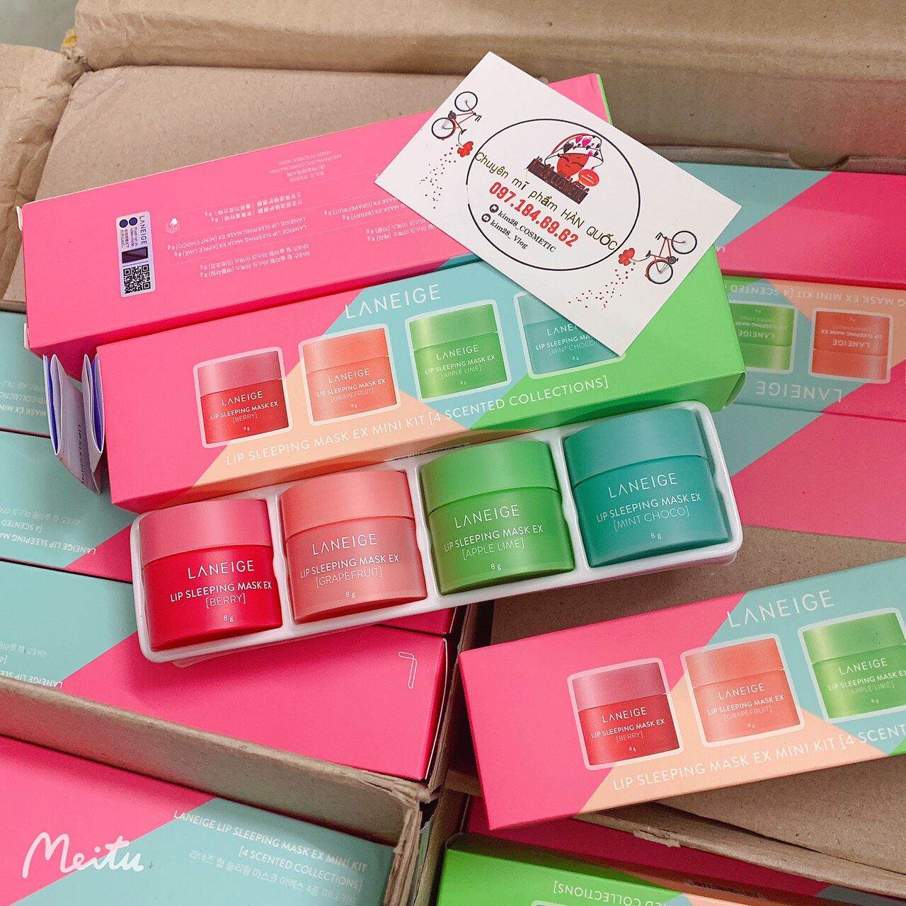 (Tách lẻ set 8g) Mặt nạ ngủ môi Laneige