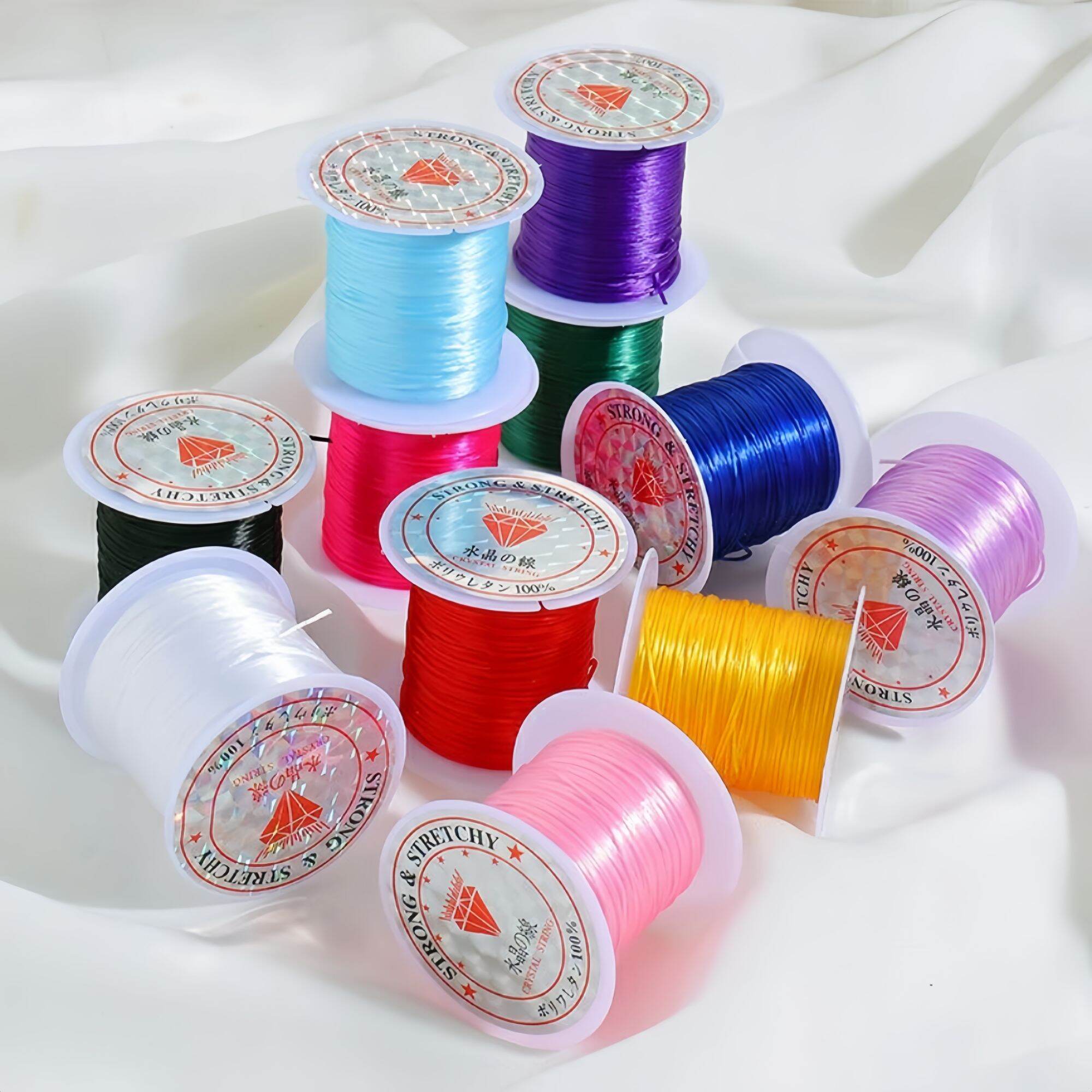 cước tơ đủ màu dây cước lụa xâu vòng Làm Trang Sức Thủ Công 10met/ cuộn