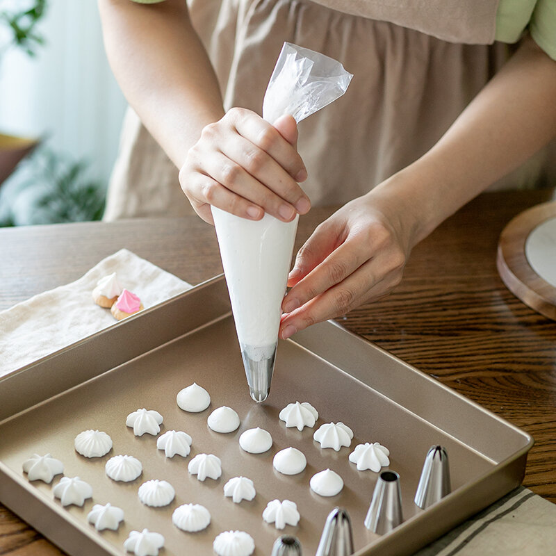 Dày Dặn Xuyên Thấu Túi Ống Nướng Bánh Cho Màu Be Bánh Quy Trang Trí Bánh Dụng Cụ Nấu Ăn Nhà Bếp Dùng Một Lần Em Bé Bổ Sung Thực Phẩm
