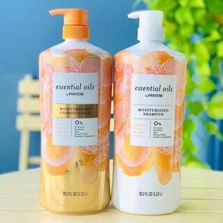 [HCM]??????Bộ dầu gội và xả Pantene Essential Oils Moisturizing 2 x 1.13L??????