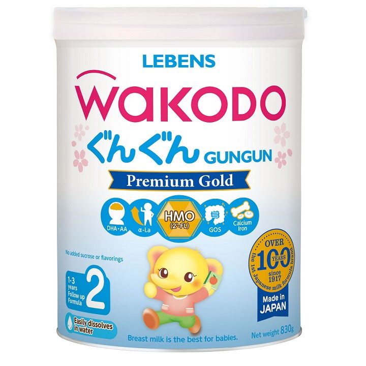 Sữa wakodo gungun step 2 lon 830gr