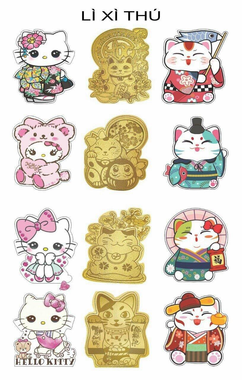 Bao lì xì Chibi hoạt hình 2023