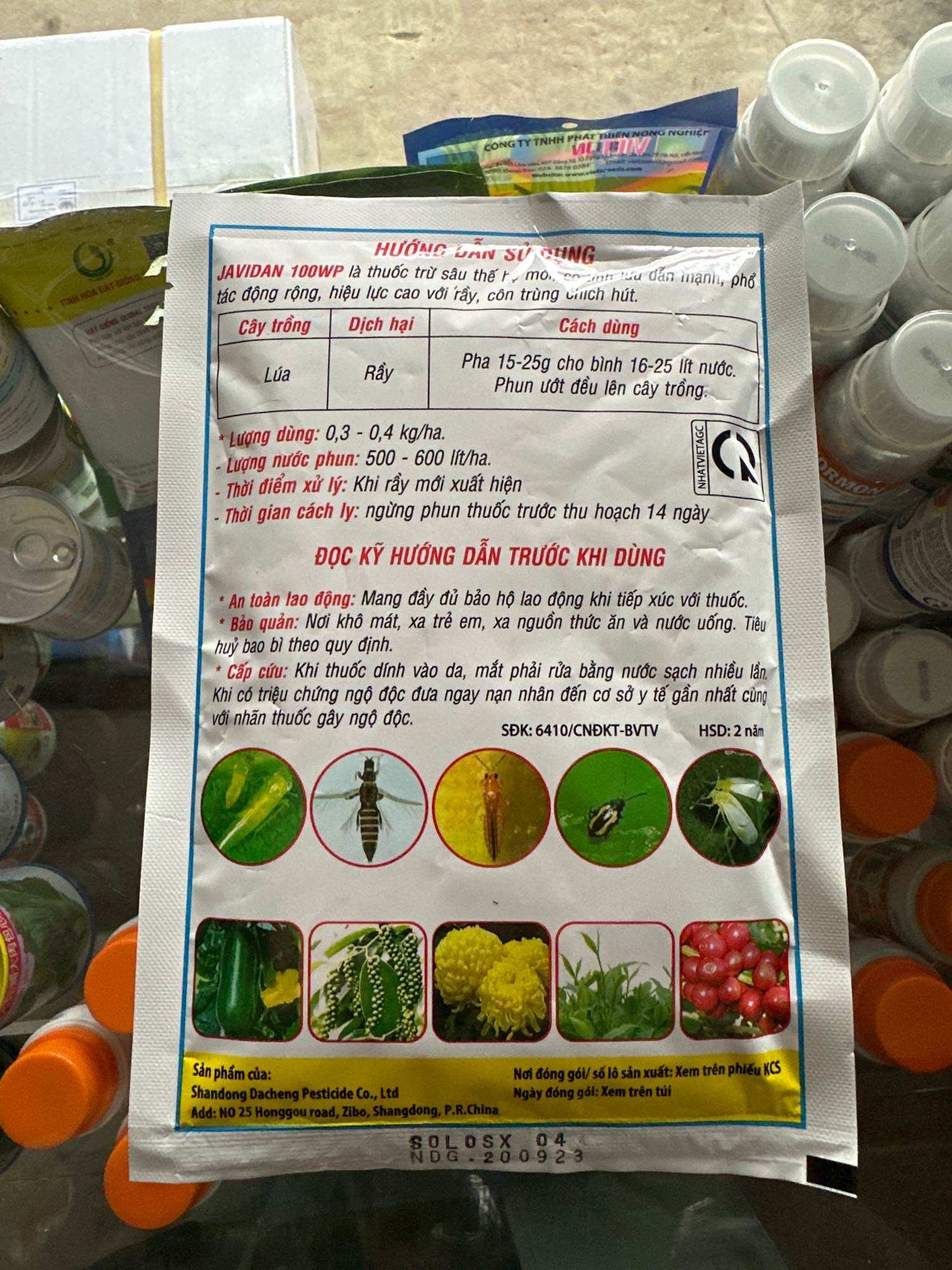 Thuốc trừ bọ trĩ, rầy chích hút Javidan 100WP 100g