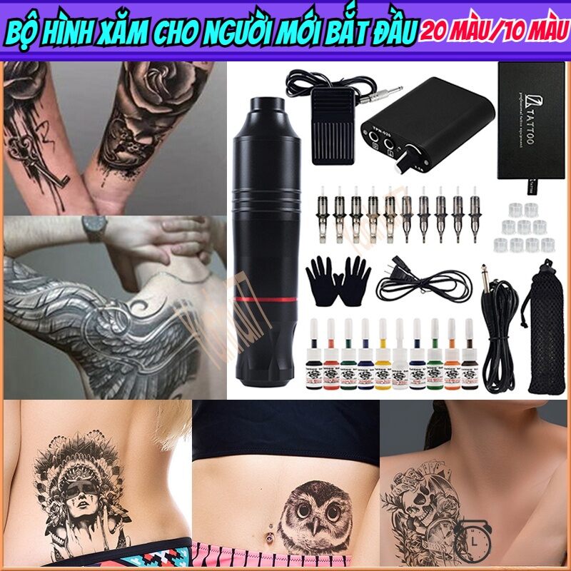 Chính hãng - động cơ chuyên nghiệp rotary tattoo machine pen loại xăm máy liner và shader tattoo machine set tattoo nguồn cung cấp phụ kiện công cụ