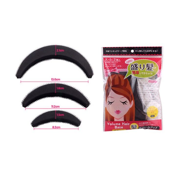 ĐỆM làm phồng tóc mái, bộ 3 cái