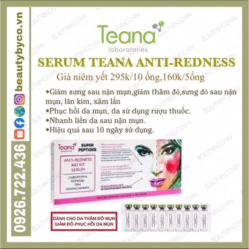 Serum Giảm Viêmmụn Teana Anti - Redness Super Peptide