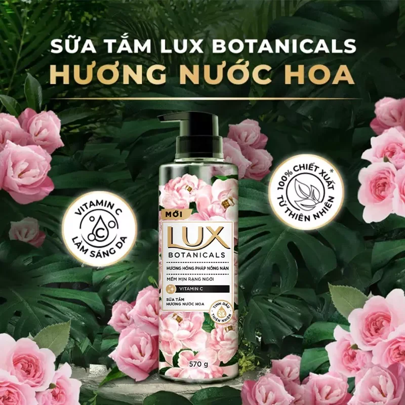 Sữa tắm lưu hương nước hoa Lux 570g