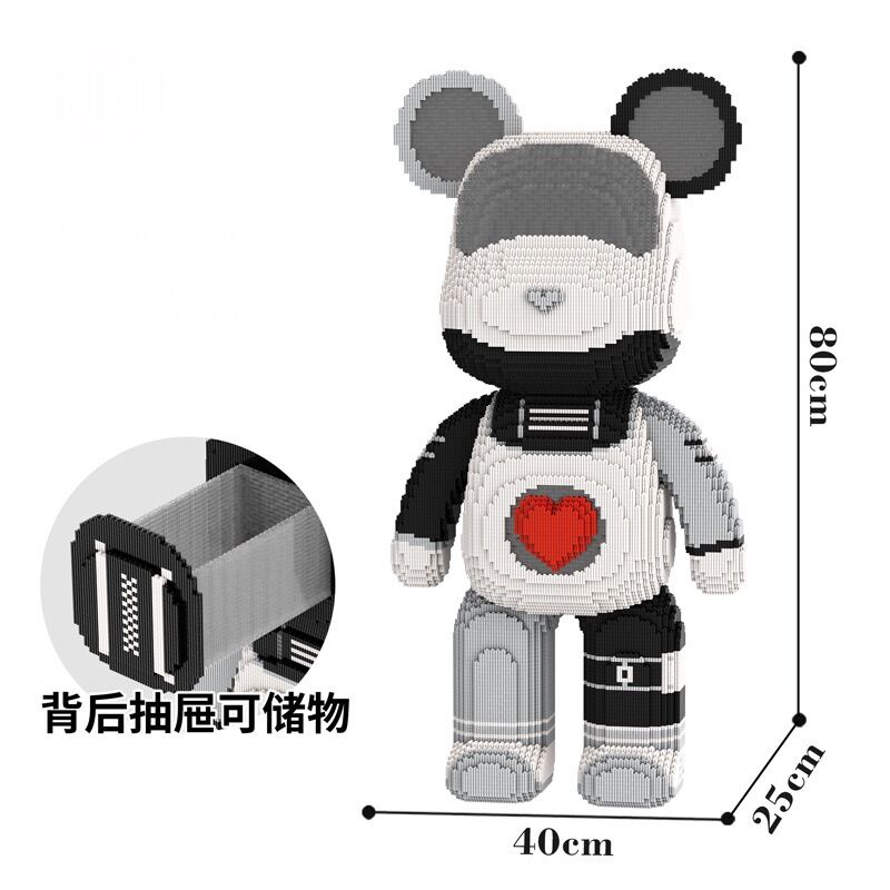 Xếp hình gấu mpin cao 80cm - mario