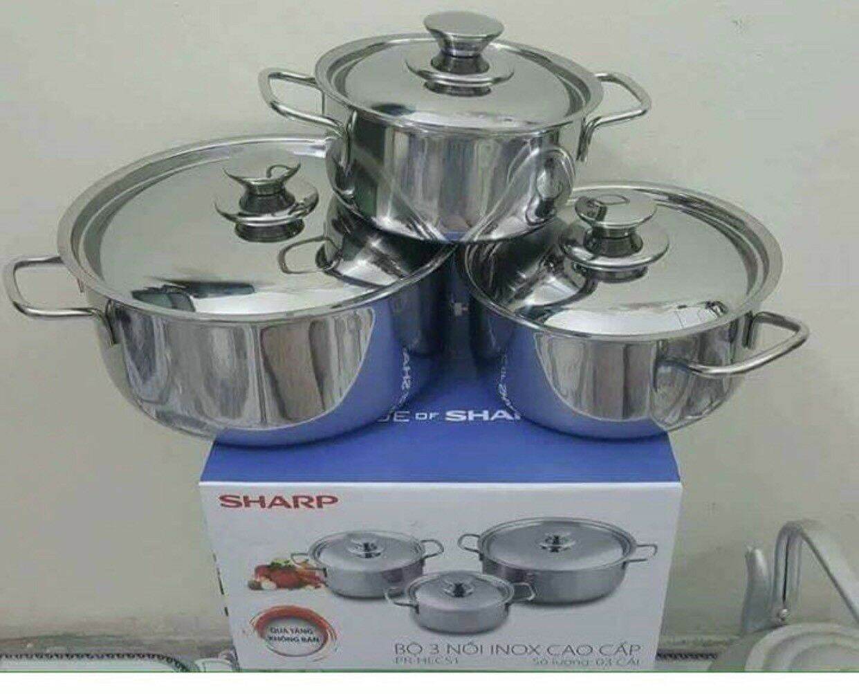 Bộ 3 nồi quà tặng sharp