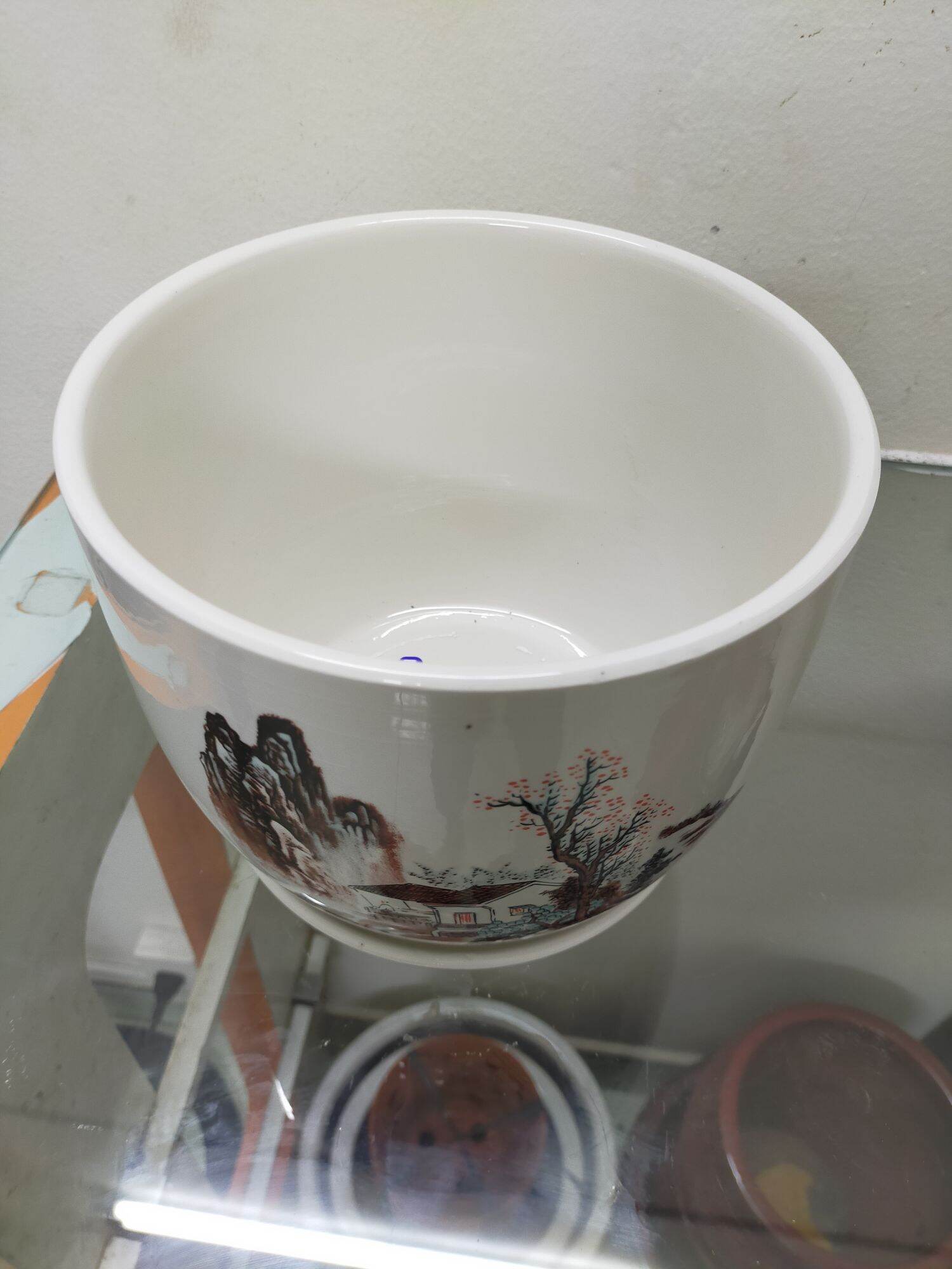 Chậu trồng cây để bàn cao cấp ( miệng 21 cm, cao 18 cm)
