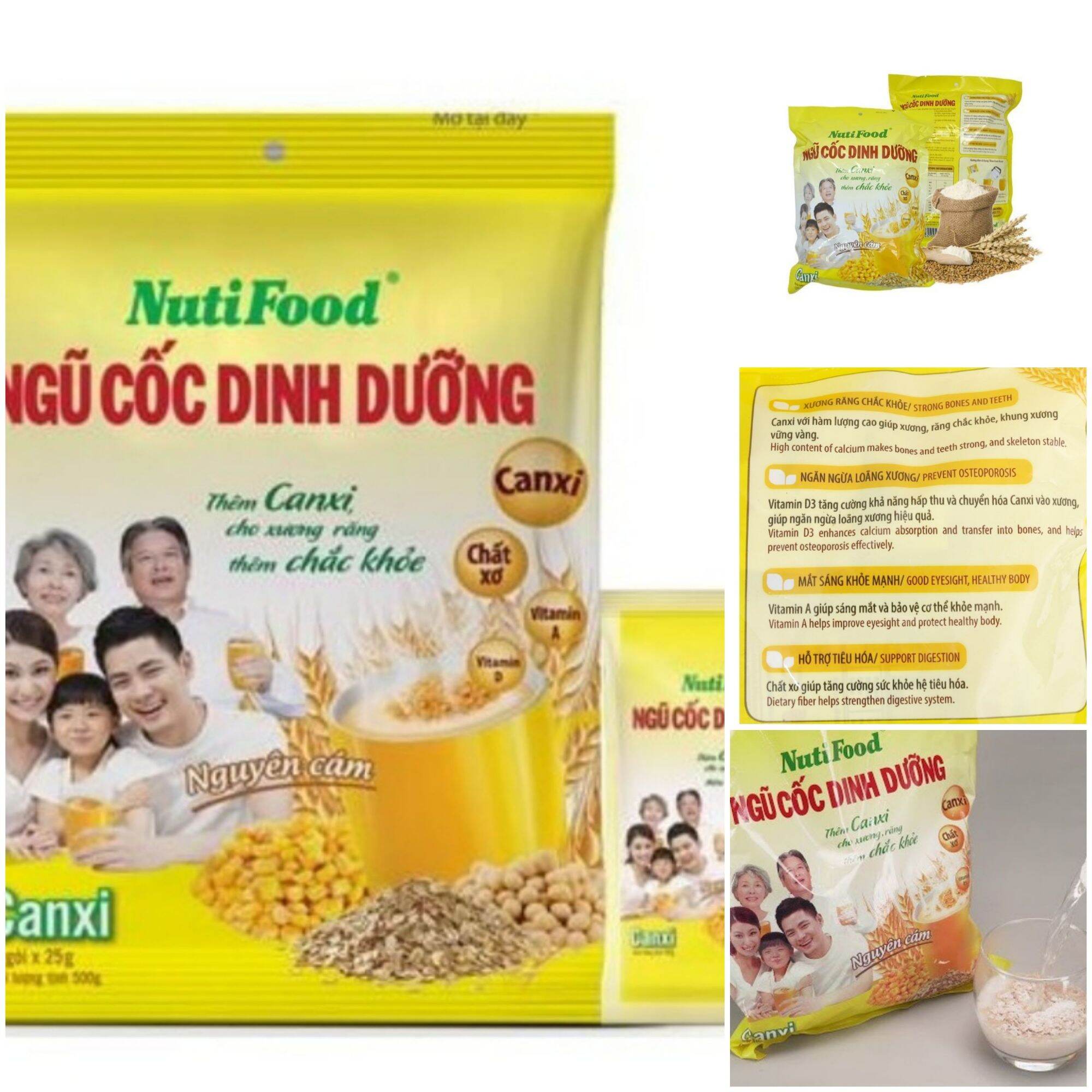 Ngũ cốc dinh dưỡng Nutifood bịch 20 gói