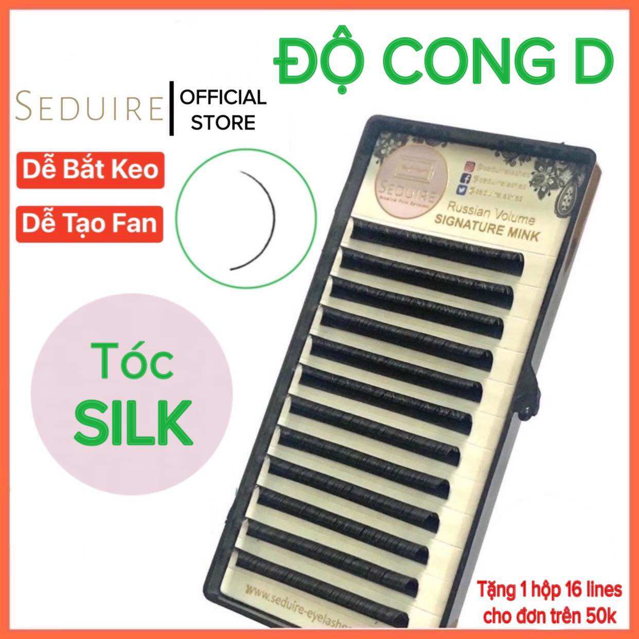 Mi khay seduire độ cong d tóc silk