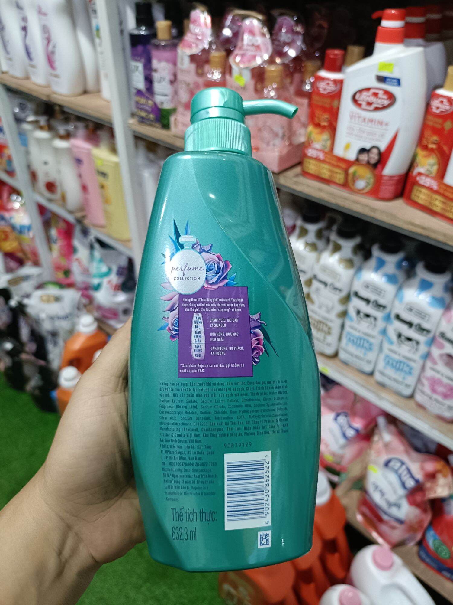 dầu gội rejoice hoa hồng chai 630ml