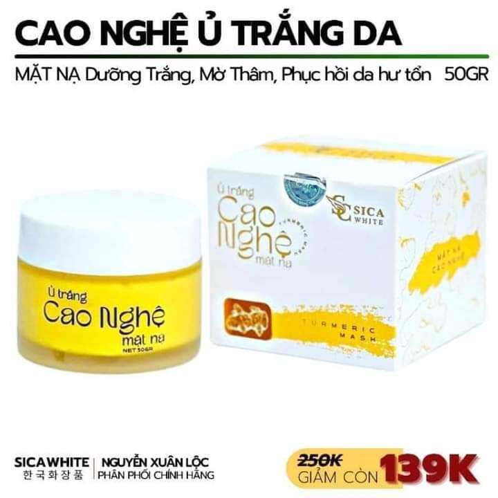 Cao nghệ sica white hỗ trợ sáng mịn da,hỗ trợ mờ thâm mụn