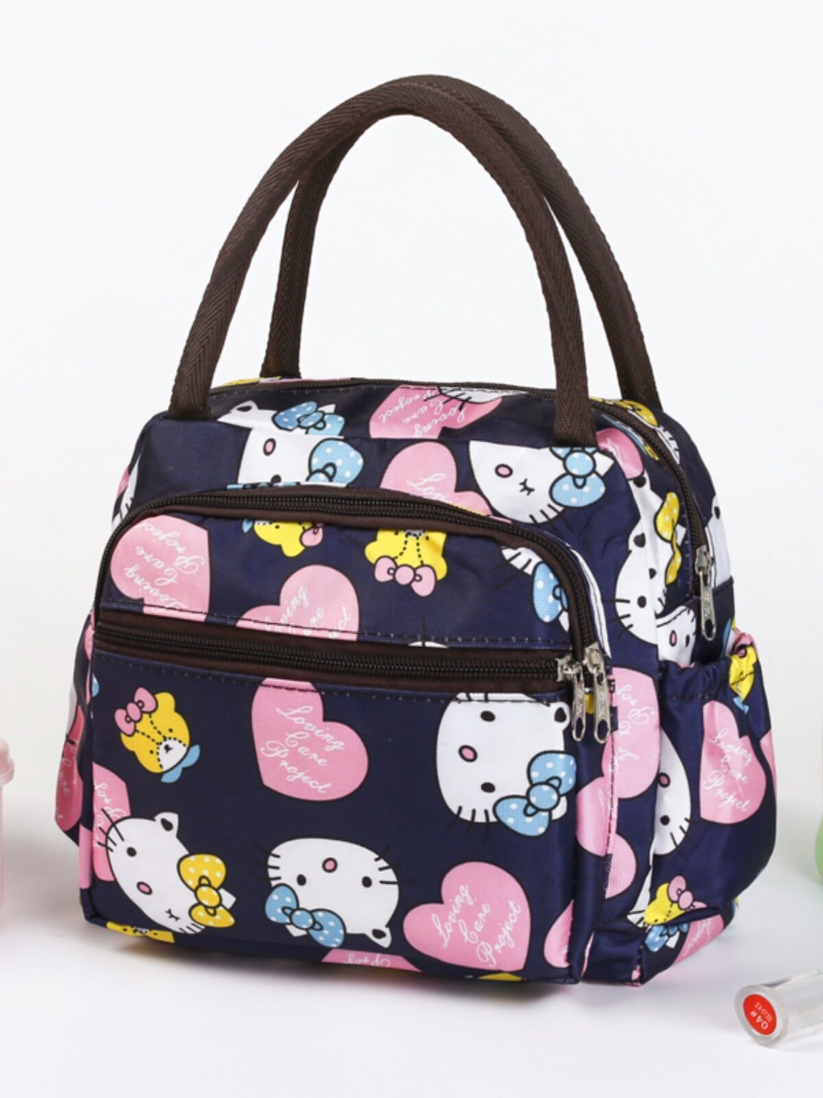 Túi Đựng Hộp Cơm Trưa Cầm Tay Nhiều Lớp Chống Thấm Nước Có Khóa Kéo Túi Đựng Hộp Cơm Trưa Nhiều Chức Năng Đa Năng Dùng Cho Thanh Thiếu Niên