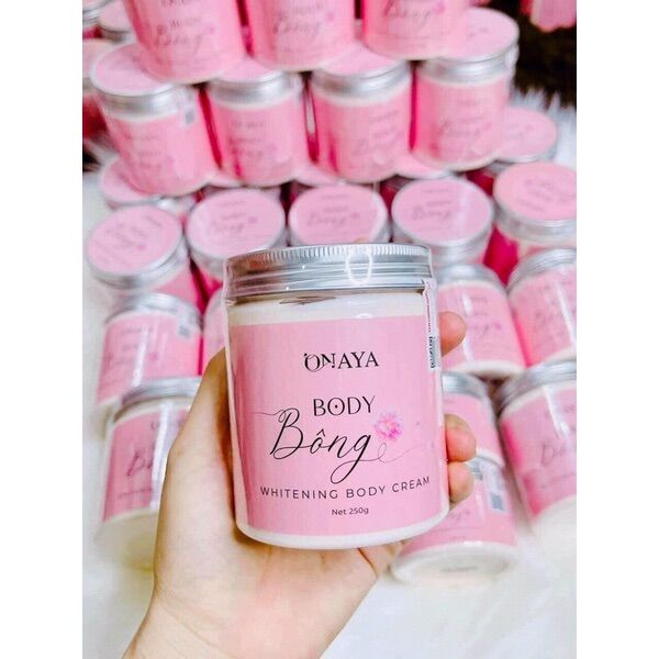 Kem Body Bông ONAYA 500g kem dưỡng trắng da toàn thân