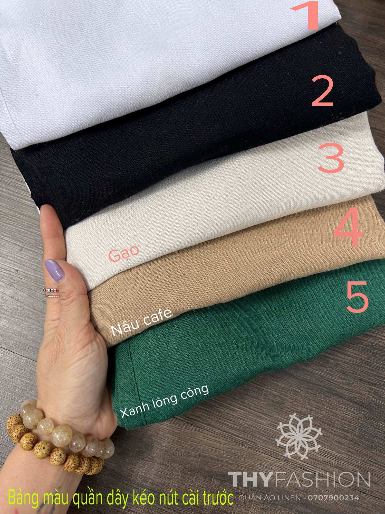 QUẦN LINEN SUÔNG DÂY KÉO - sau lưng thun (47-76kg)