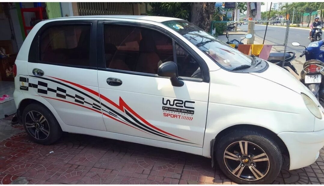 Tem dán xe matiz phong cách thể thao ms01