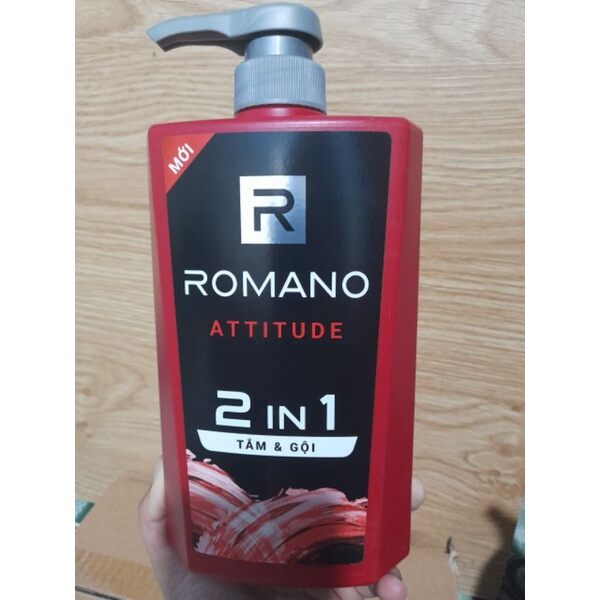 Sữa tắm gội Romano 2in1 Classic/Attitude 650g