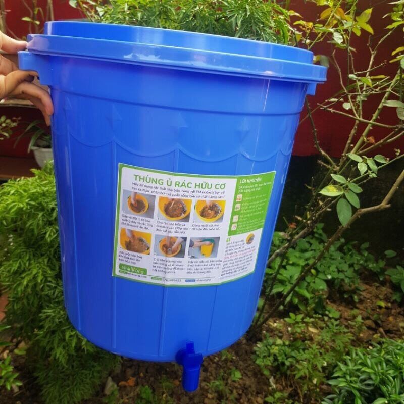 Thùng ủ rác hữu cơ TRICHODEMA 25L + men