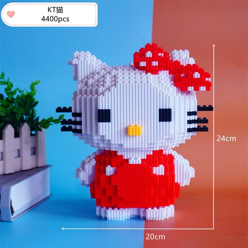 Đồ chơi lắp ráp mô hình Hello Kitty SIZE TO Đồ chơi lắp ráp mô hình nhân vật hoạt hình dễ thương Quà tặng Decor