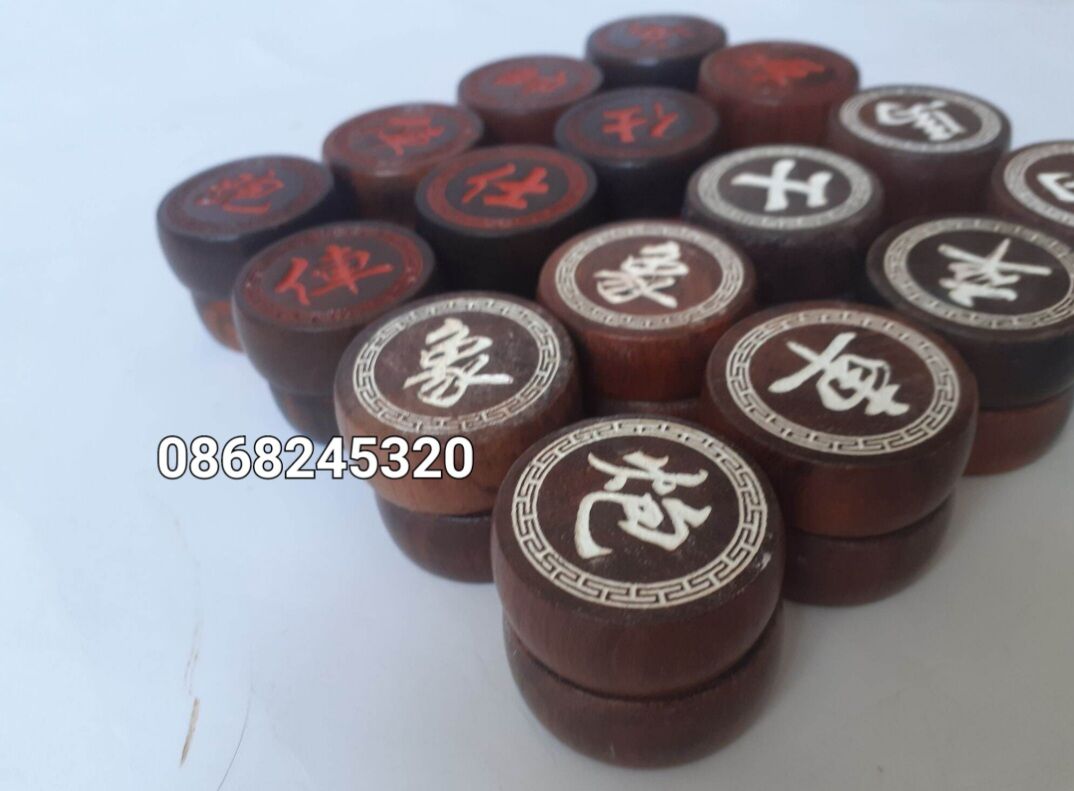 Cờ tướng gỗ trắc tự nhiên Cao cấp 4.0cm
