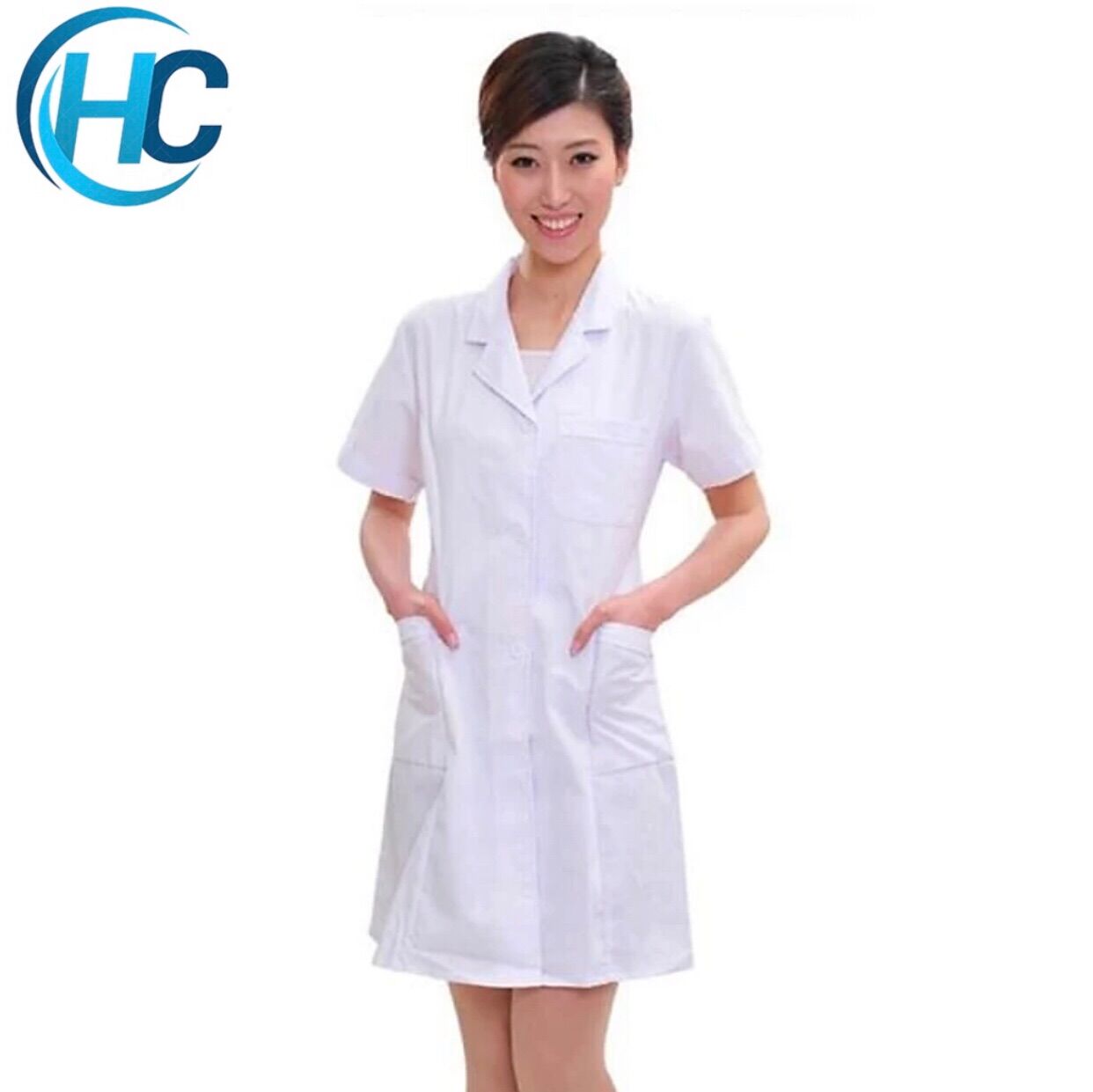 [CHÍNH HÃNG] Áo Blouse Trắng Nam, Nữ Bác Sĩ (Ngắn Tay, Dài Tay)