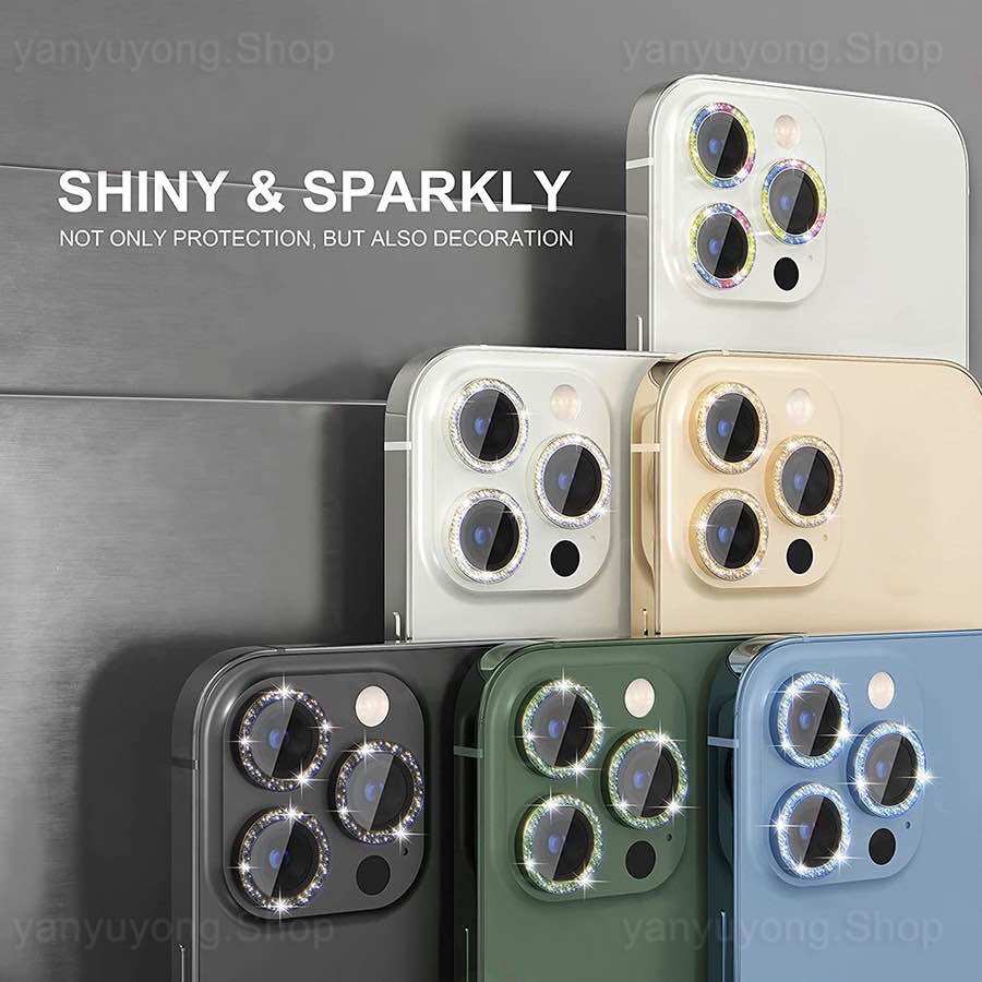 Viền nhôm bảo vệ camera 13/14pro 13/14prm- dán bảo vệ mắt camera