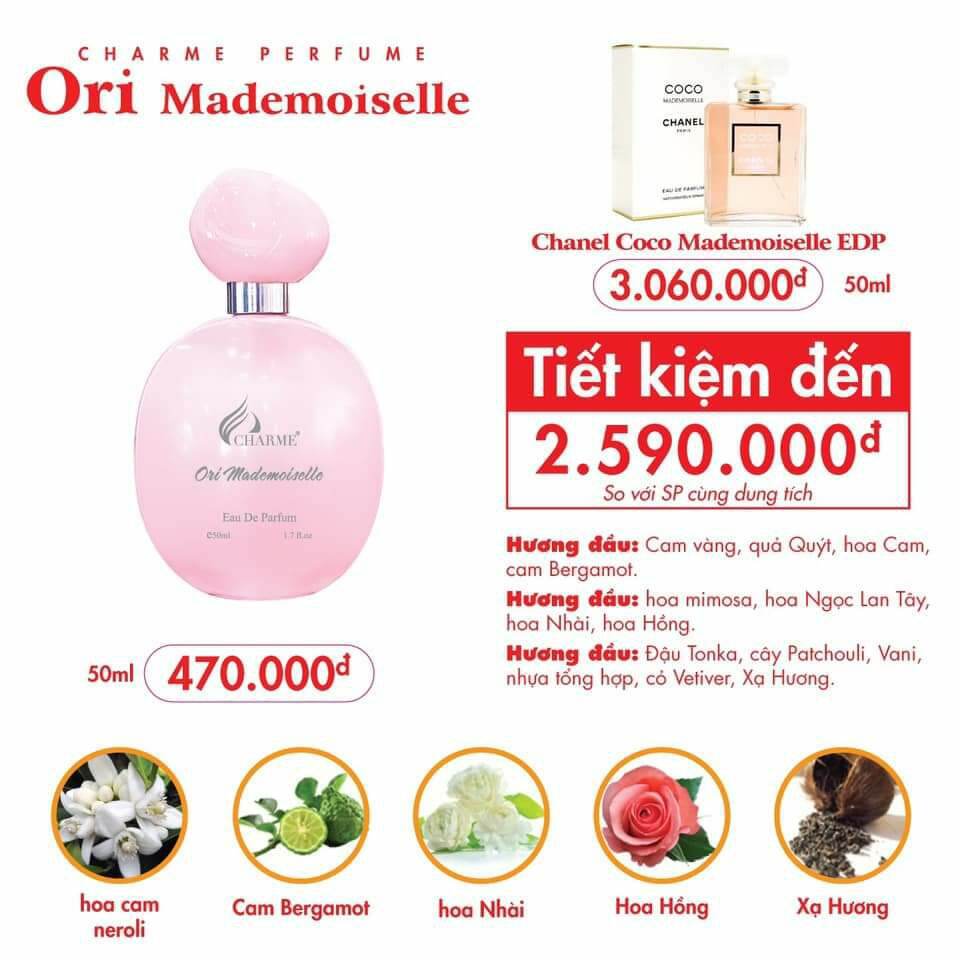 Nước Hoa Charmes Ori Mademoiselle 50Ml