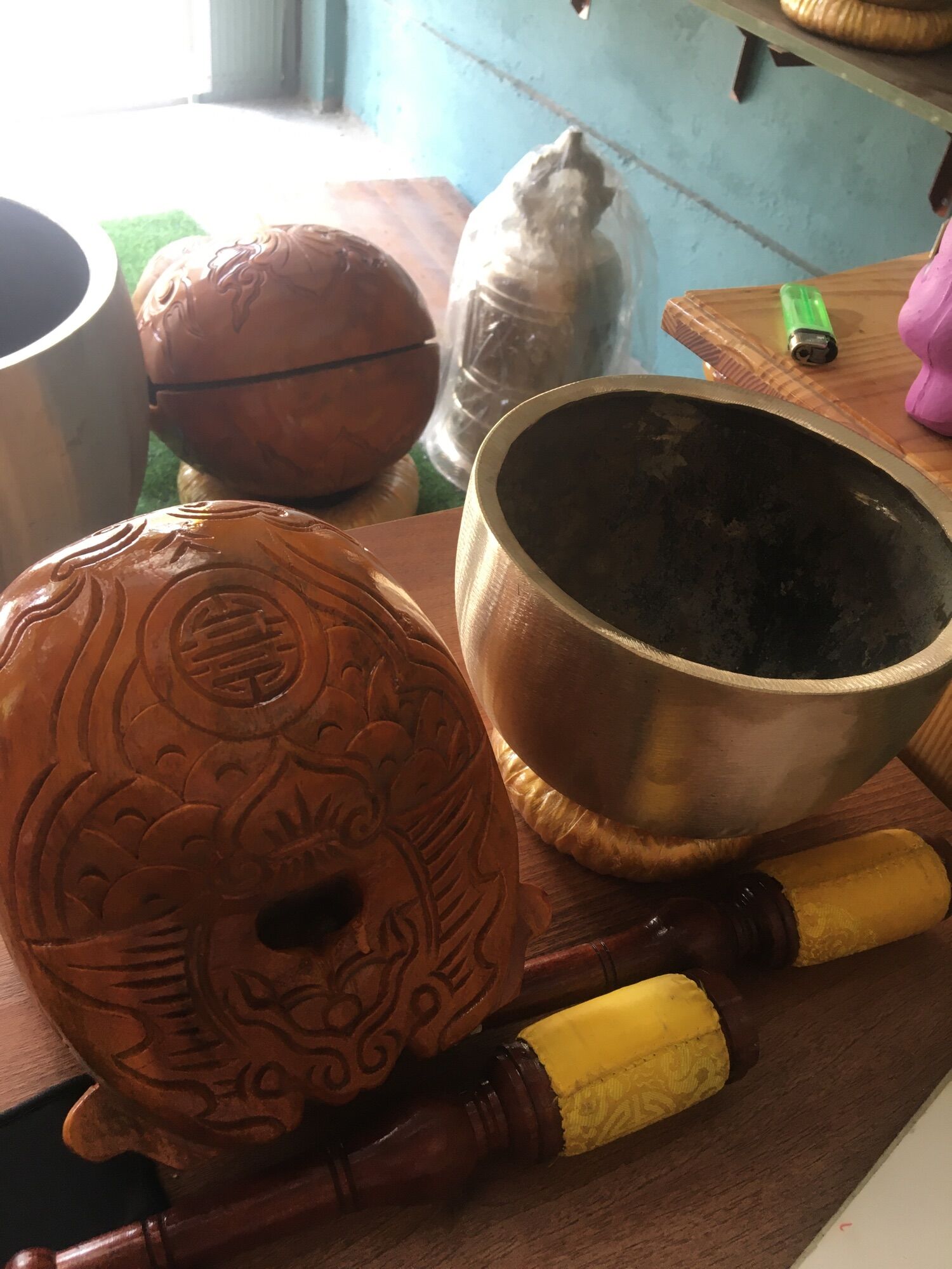 Chuông mỏ tụng kinh Huế(3tay) 20cm