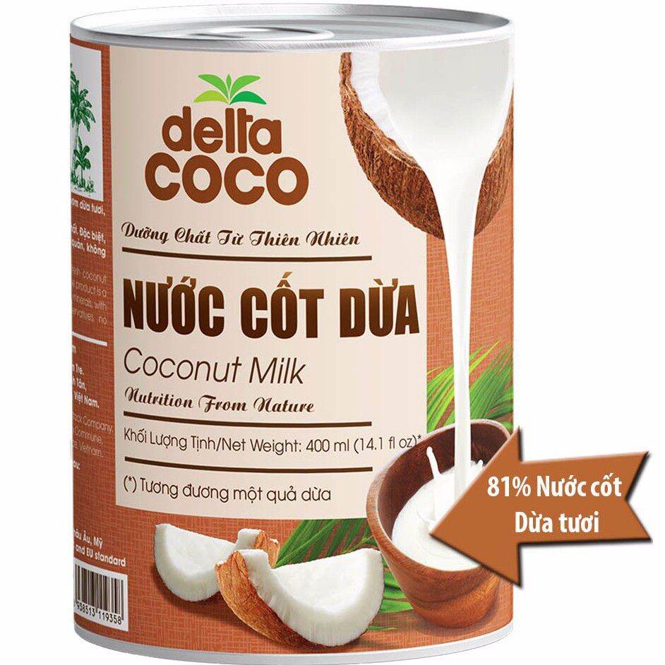 Nước cốt dừa bến tre lon 400ml