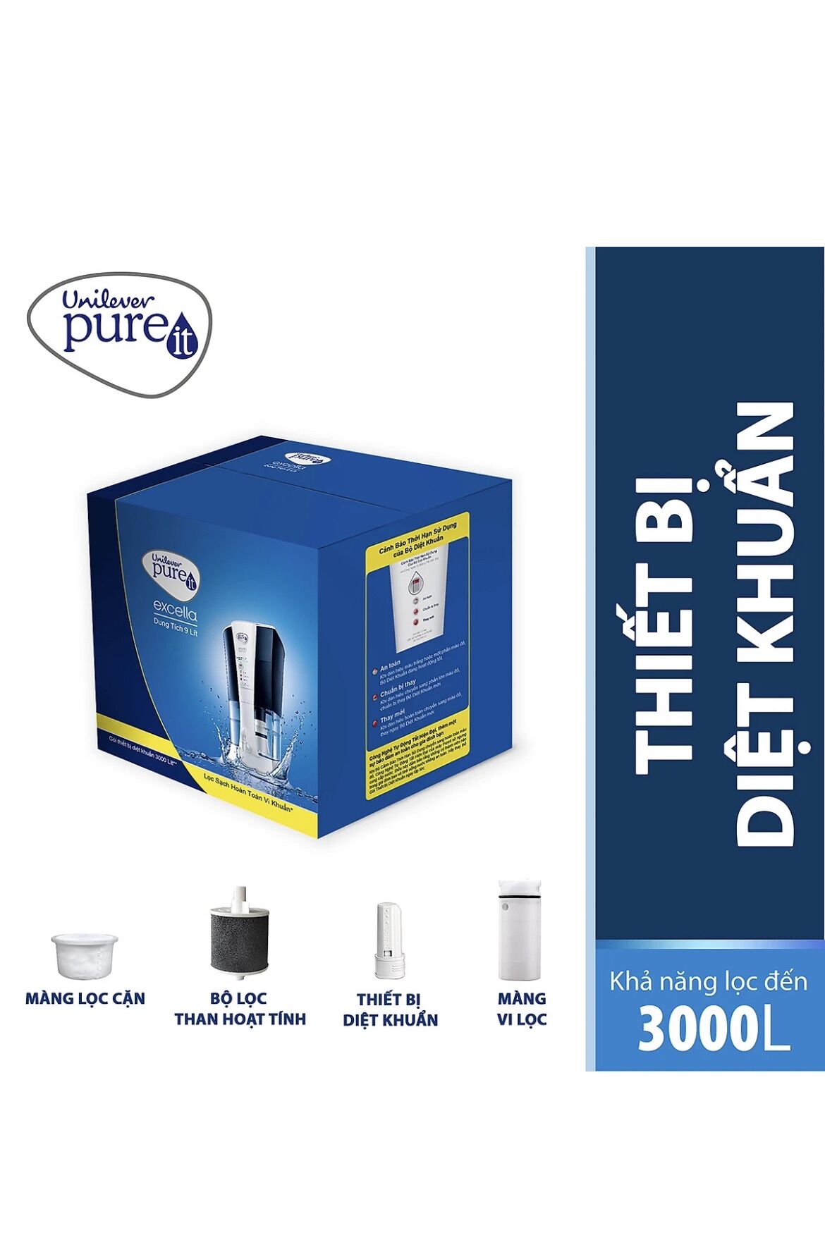 BỘ LỌC NƯỚC UNILEVER PUREIT EXCELLA 9L