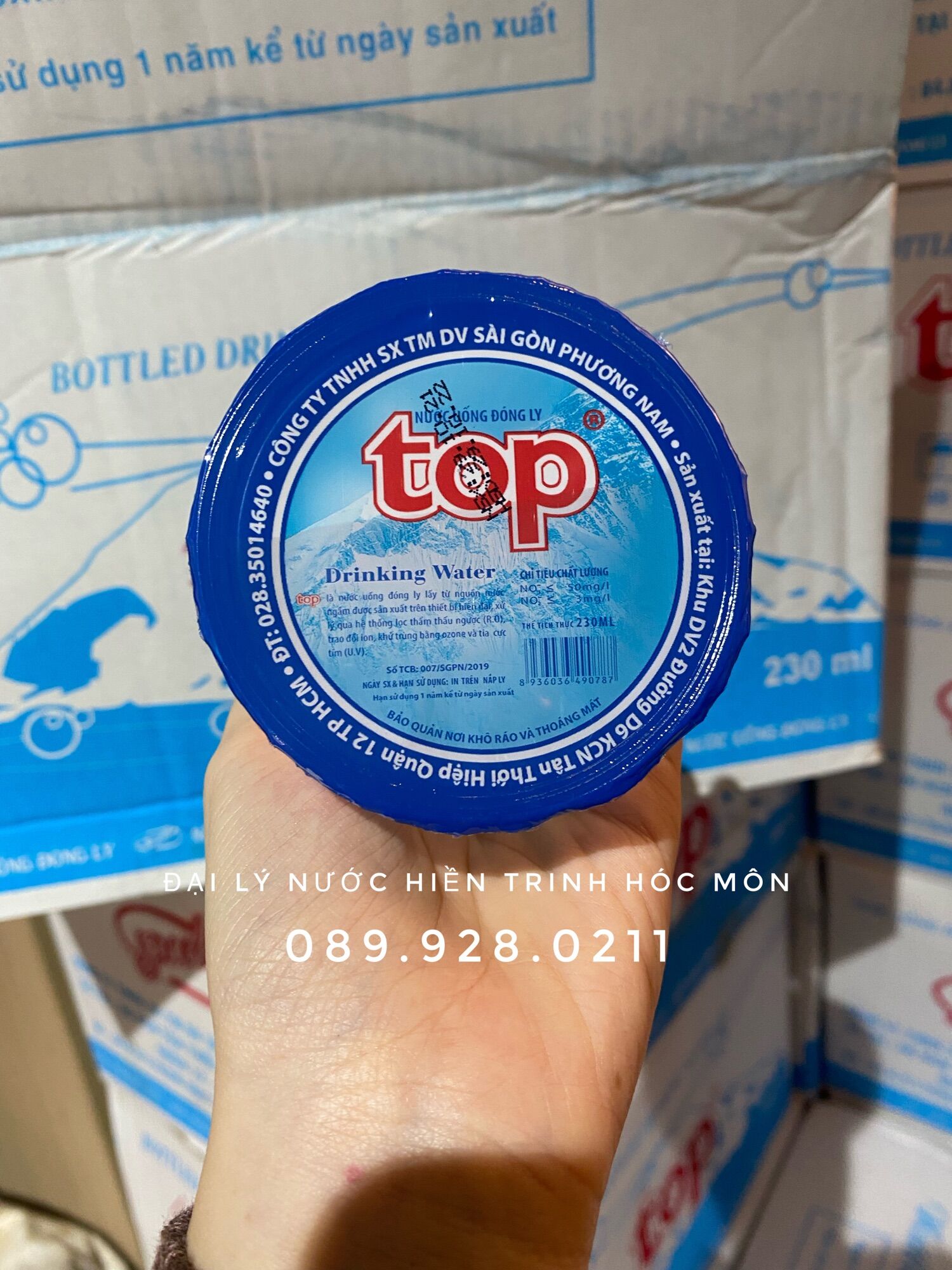 Nước Suối Ly Top 48 ly (230ml)