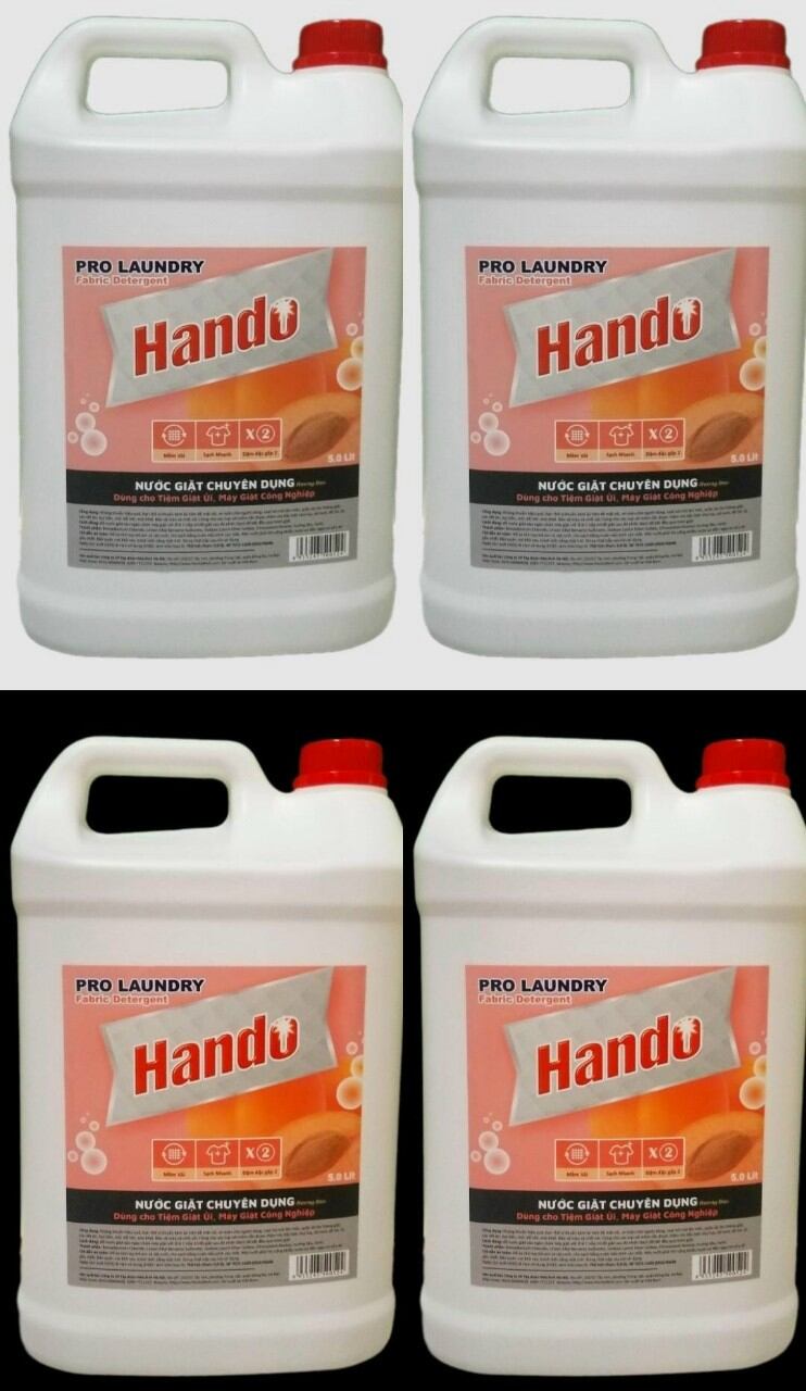 Thùng 04 Can nước giặt không mùi 5L Hando