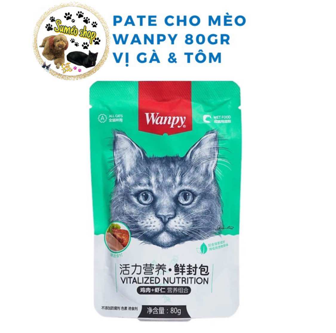 Pate Cho Mèo WANPY 80g - Pate Wanpy 80g