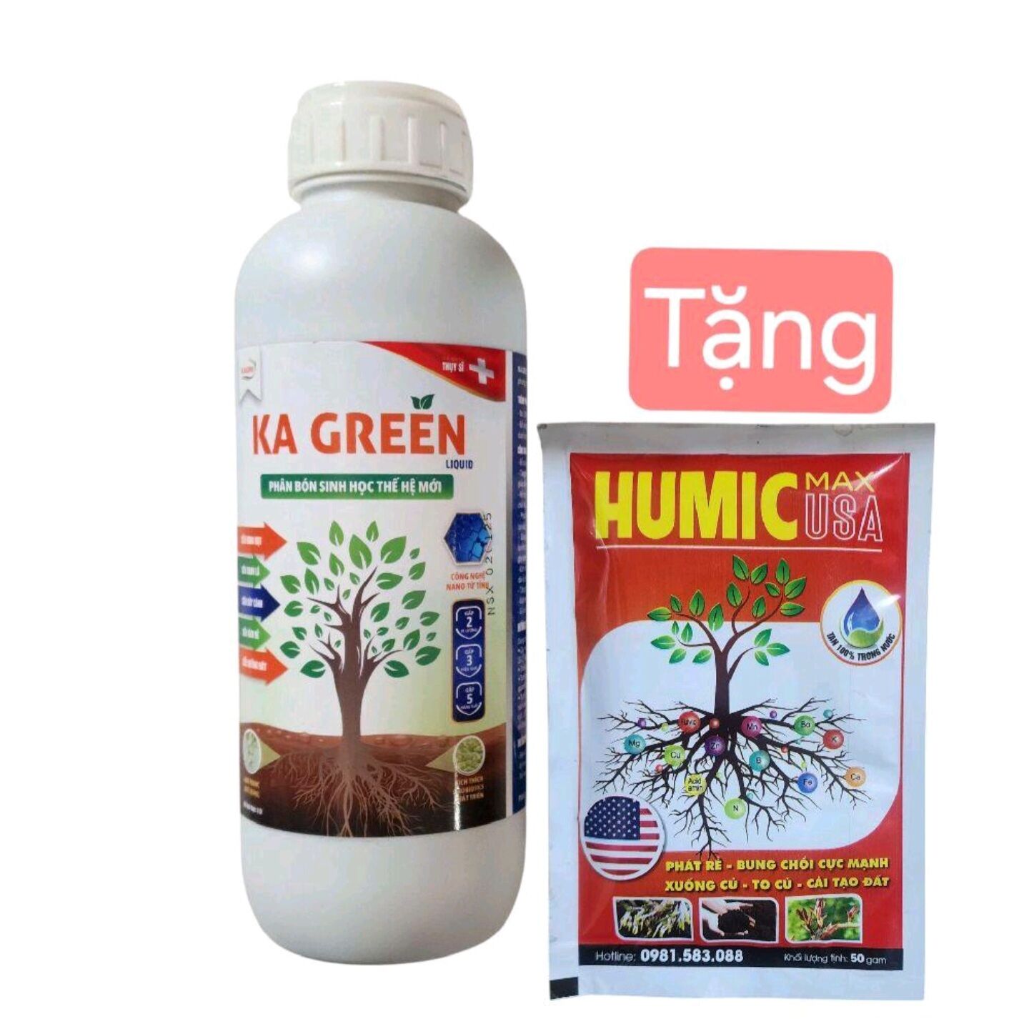 Phân bón sinh học KA GREEN dạng Gel ( tặng Humic)bổ sung vi sinh, kích rễ, đi đọt nhanh, cải tạo đất.