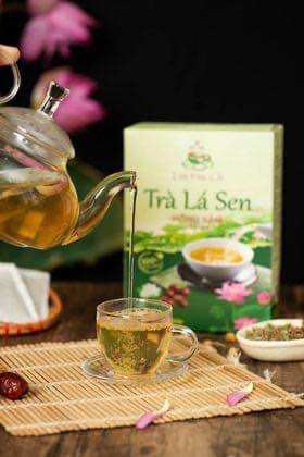 Trà túi lọc lá sen hồng sâm Liên Hoa Chi