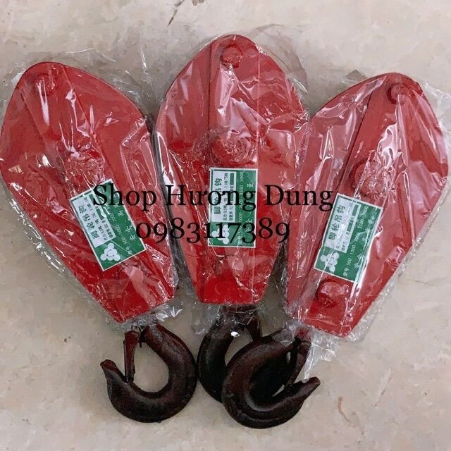 Bu li tời móc treo ròng rọc loại 1 tấn 5 tạ